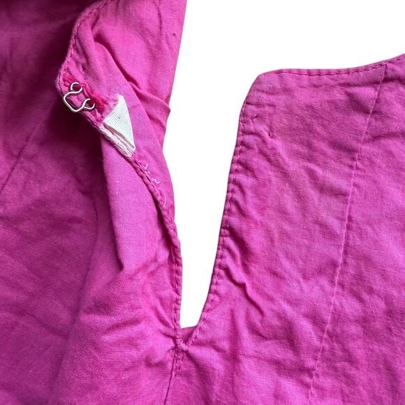 Anarkali salwar kameez Cotton Indian Pakistani Pink Green Dress Size M Wedding - Picture 7 of 13